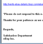 Ebay Security Measures (SafeHarbor) (KMM82003618V76837L0KM) - Email Scam