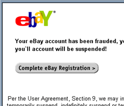 Your eBay account has been frauded - Email Scam
