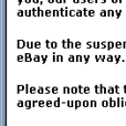 eBay Security notice - Email Scam