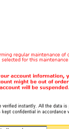 Ebay Account update information - Phishing Scam