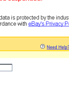 eBay Security Update - Spoof Email Phishing Scam