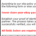 eBay - Update Your Registration Information - Spoof Email Phishing Scam