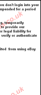 eBay Important Account Information