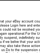 eBay official notice - Spoof Email Phishing Scam