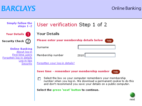 Barclays IBank account verification - Spoof Email Phishing Scam