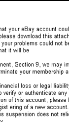 eBay Notification - Spoof Email Phishing Scam