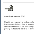 Fleet HomeLink Online Banking and Investing Email