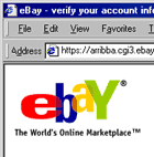 NEW FORM OF URL SPOOFING? Open now: eBay account information