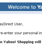 Yahoo! PayDirect Verification