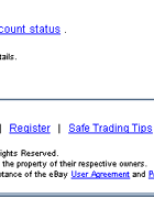 eBay - please update your account information