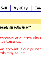 Verify your e-bay account now!
