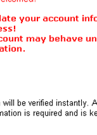 Verify your e-bay account now!