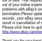 eBay verify account
