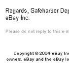 eBay - TKO Notice: ***Urgent Safeharbor Department Notice***