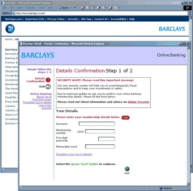 Attention all Barclays iBank users