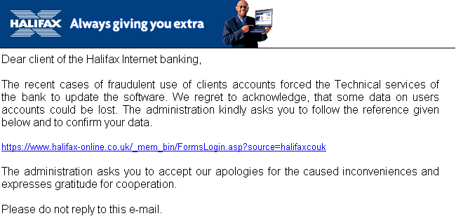 Attention all Halifax Internet banking users