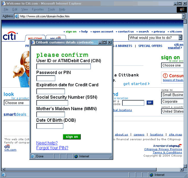 ! 0fficiaI Notice for aII Citibank users - web pages