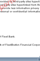 Personal Financial Services (Fleet Bank)