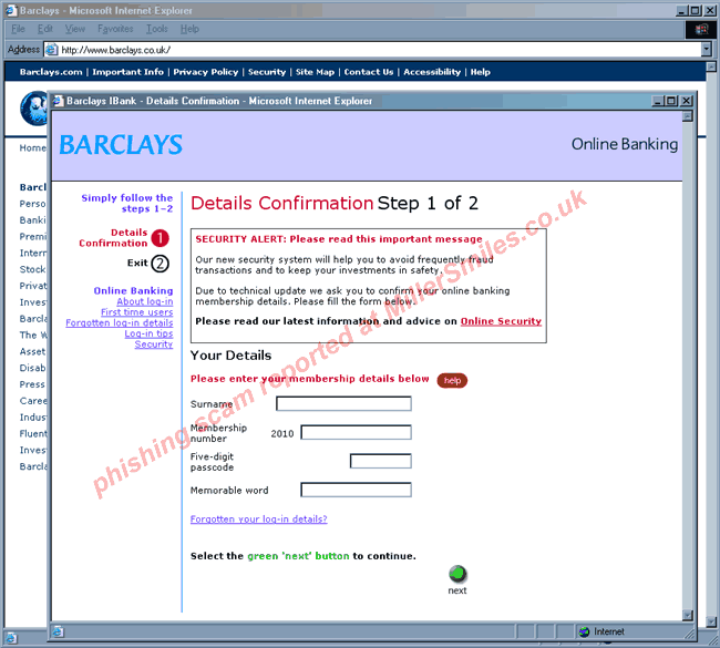 your account - Barclays IBank.