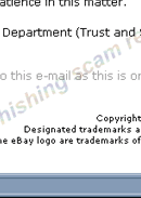 eBay Safeharbour Department Notice