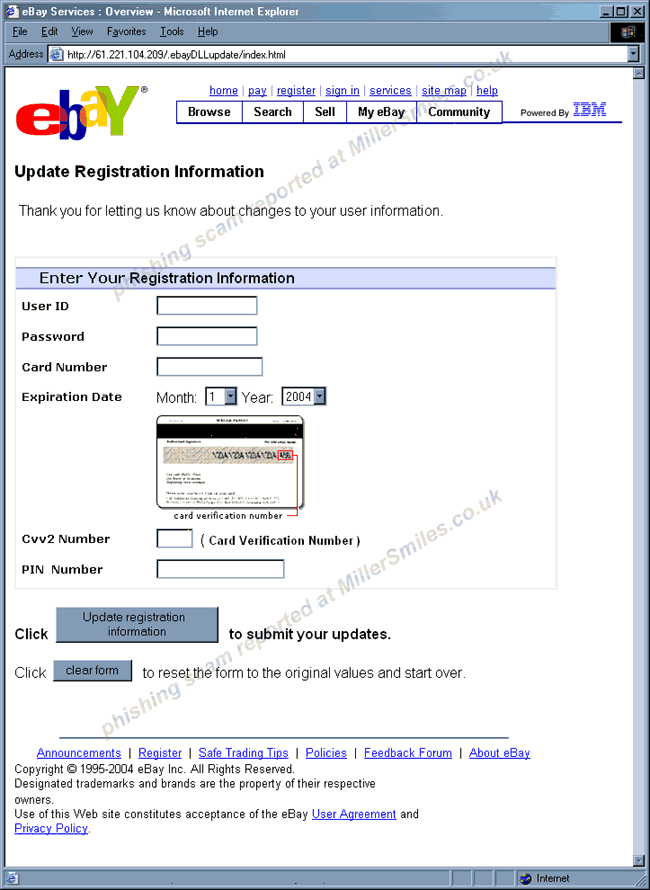 Update your billing records