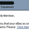 eBay Spoof Email Hoax scam.