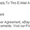 Spoof eBay email.