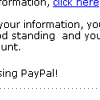 Paypal email hoax and web page scam 