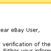 eBay email hoax and fake web page