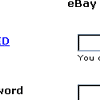 eBay email hoax and fake web page