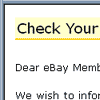 eBay email scam and bogus web site