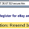 eBay fake email and web page scam.