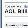 AOL spoof email hoax and fake web page scam