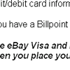 Spoof eBay web page
