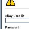 Spoof eBay web page