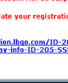 eBay Update Registration Information email scam