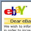 eBay Spoof email and web page scam