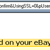 eBay Spoof email and web page scam