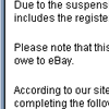 eBay Hoax Email and web page Scam