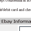 eBay Spoof Email Scam - 'Please confirm your Ebay account' 