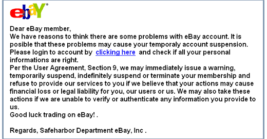 eBay Update Seller Account Phishing Scam.