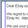 NOTICE eBay Obligatory Verifying - Invalid User Information - Email Phishing Scam