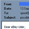 eBay email hoax and web page