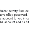 eBay email hoax and web page