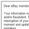 Spoof eBay Email Hoax and Fake Web Site