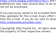 Paypal email hoax scam