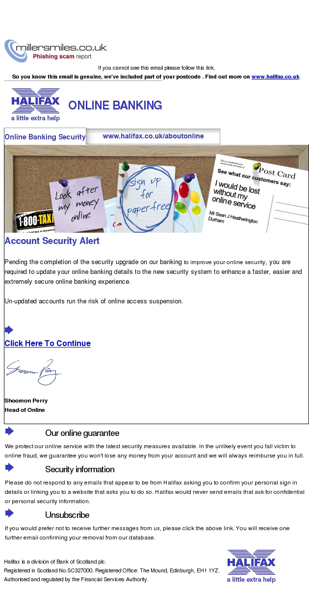HALIFAX ONLINE BANKING Security Upgrade Completion - Halifax Phishing ...
