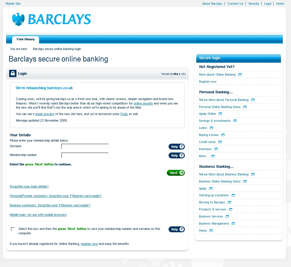 BARCLAYS ONLINE Access Verification Processing... - BARCLAYS ONLINE ...